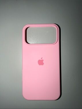 Apple Pink Silicone Case with Apple Logo iPhone 17 Pro Max